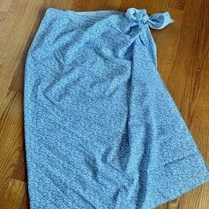 SHEIN Floral Print Tie-Side Wrap Skirt